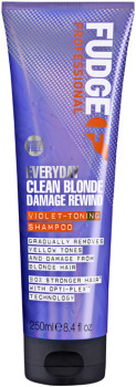 Fudge-Clean-Blonde-Damage-Rewind-Violet-Toning-Shampoo-250mL on sale