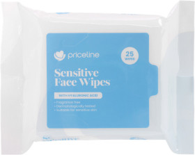 Priceline-Sensitive-Face-Wipes-25-Pack on sale