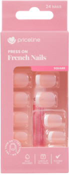 Priceline+Square+Press+On+French+Nails+-+En+Francais+1+Kit