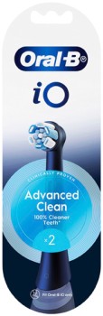 Oral-B-iO-Advanced-Clean-Black-Electric-Toothbrush-Replacement-Heads-2-Pack on sale