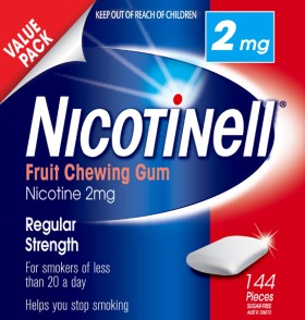 Nicotinell+2mg+Fruit+Gum+144+Pack