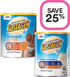 Save-25-on-Selected-Sustagen-Products on sale