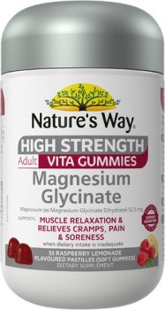 Natures-Way-High-Strength-Adult-Vita-Gummies-Magnesium-Glycinate-55-Pastilles on sale