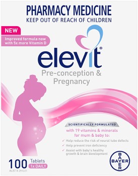 Elevit-Pre-conception-Pregnancy-100-Tablets on sale
