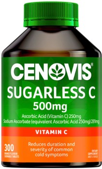 Cenovis-Sugarless-Vitamin-C-for-Immune-Support-500mg-Orange-Flavour-300-Tablets on sale