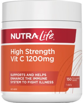 Nutra-Life-High-Strength-Vit-C-1200mg-150-Tablets on sale