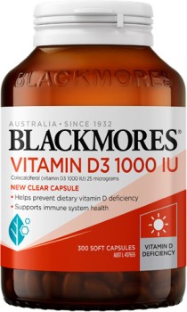Blackmores+Vitamin+D3+1000IU+300+Capsules