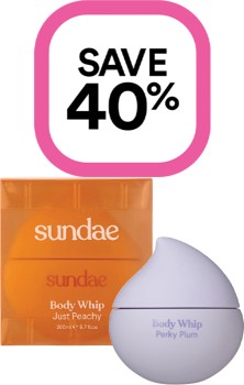 Save-40-on-Selected-Sundae-Body-Whip-Products on sale