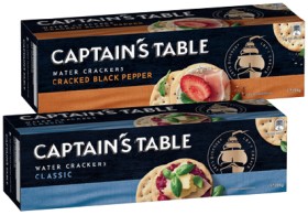 Captain%26rsquo%3Bs+Table+Water+Crackers+125g+Selected+Varieties