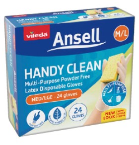 Ansell+Handy+Clean+Disposable+Gloves+Medium%2F+Large+24+Pack