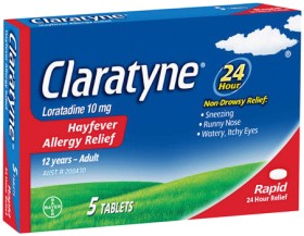 Claratyne+Hayfever+Allergy+Relief+Tablets+5+Pack%2A%2A%2A