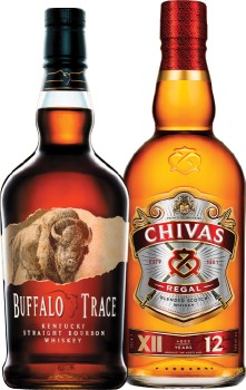 Buffalo+Trace+Bourbon+or+Chivas+Regal+12YO+Scotch+700mL