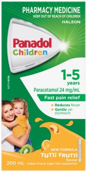 NEW-Panadol-Children-1-5-Years-Tutti-Fruitt-Flavour-200mL on sale