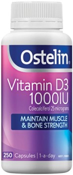 Ostelin-Vitamin-D3-1000IU-250-Capsules on sale