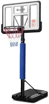 Everfit+3.05m+Adjustable+Basketball+Hoop+in+Black