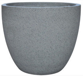 Northcote+Pottery+%26lsquo%3BPrecinct+Lite%26rsquo%3B+45cm+Fibre+Cement+Egg+Pot+in+Grey+Terrazzo
