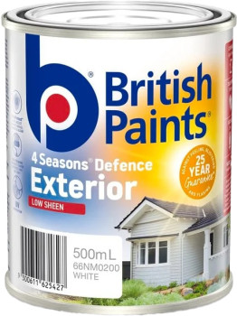 British-Paints-4-Seasons-Low-Sheen-White-Exterior-Paint-500ml on sale