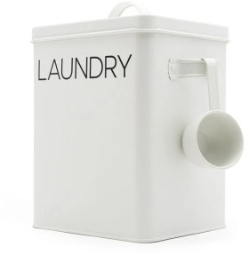 Practa+23cm+x+18cm+x+15cm+Laundry+Tin+with+Scoop