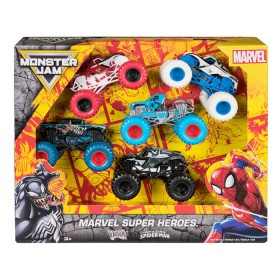 Monster+Jam+Marvel+Super+Heroes+5-Pack+1%3A64+Scale