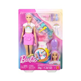 Barbie+Rainbow+Sparkle+Hair+Doll+with+Extra-Long+Hair+and+Accessories