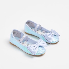 Girls+Junior+Disney+Glitter+Ballet+Flat+-+Elsa