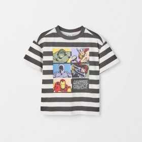 Marvel+Australian+Cotton+Oversized+Stripe+T-Shirt