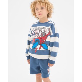 Marvel+Spider-Man+Australian+Cotton+Blend+Jumper+and+Shorts+Set