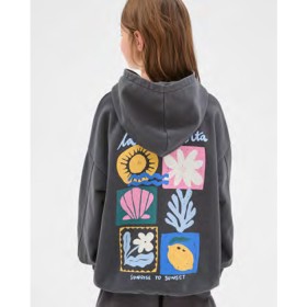 Australian-Cotton-Blend-Fashion-Washed-Hooded-Jumper-Charcoal on sale