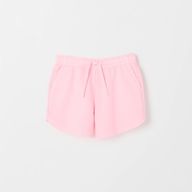 Australian-Cotton-Blend-Curved-Hem-Fleece-Shorts-Neon-Pink on sale