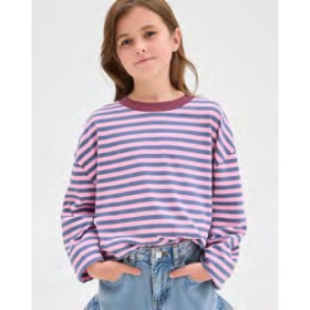 Australian+Cotton+Long+Sleeve+T-Shirt+-+Blue%2FPort