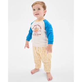 Baby-Organic-Cotton-Jumper-Pants-2-Piece-Set-Dog-Gardenia on sale