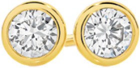 Alora-9ct-Gold-Lab-Grown-Diamond-Bezel-Stud-Earrings on sale