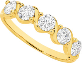 Alora+9ct+Gold+Lab+Grown+Diamond+Twist+Ring