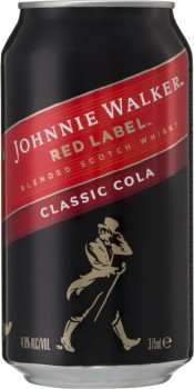 Johnnie-Walker-Red-Label-Cola-Cans-375mL on sale