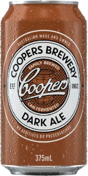 Coopers-Dark-Ale-Can-375ml on sale