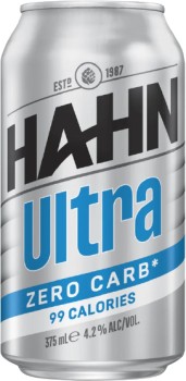 Hahn+Ultra+Zero+Carb+Cans+375mL
