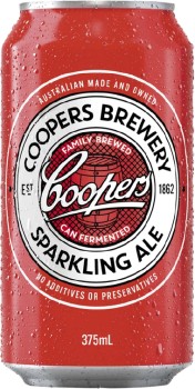 Coopers-Sparkling-Ale-Cans-375mL on sale