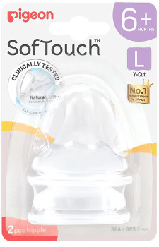 Pigeon-SofTouch-Teat-L-2-Pack on sale