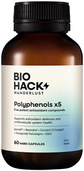 Biohack-Wanderlust-Polyphenols-x5-60-Capsules on sale