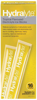 Hydralyte-Electrolyte-Ice-Blocks-Tropical-16-Pack on sale