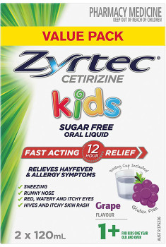 Zyrtec+Kids+Fast+Acting+Allergy+%26amp%3B+Hayfever+Relief+Grape+Flavour+Oral+Liquid+2+x+120mL