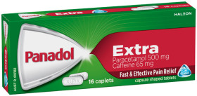Panadol+Extra+Paracetamol+%26amp%3B+Caffeine+Caplets+16+Pack%2A