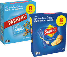 Smith%26rsquo%3Bs+Crinkle+Cut+Chips%2C+Parker%26rsquo%3Bs+Minis+Pretzel+or+Twisties+8+Pack+Selected+Varieties