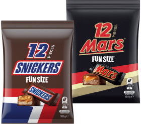 Mars-or-Snickers-Funsize-180192g on sale