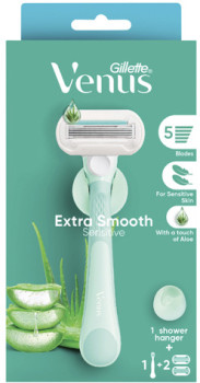 Gillette+Venus+Extra+Smooth+Sensitive+Razor+Kit+with+2+Refill+Blades+1+Each