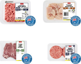 Coles+Australian+No+Added+Hormones+Beef+Mince+Regular+500g%2C+Coles+RSPCA+Approved+Chicken+Breast+Diced+500g%2C+Coles+Australian+Lamb+Leg+Steaks+270g+or+Coles+Classic+Burgers+450g-500g