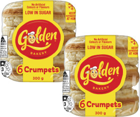 Golden+Crumpet+Rounds+6+Pack+300g