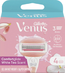 Gillette+Venus+White+Tea+Comfortglide+Razor+Blades+4+Pack