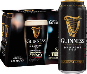 Guinness+Draught+Stout+Cans+470mL+6+Pack