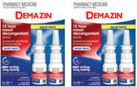 Demazin+12+Hour+Nasal+Decongestant+Spray+Value+Pack+2+x+20mL